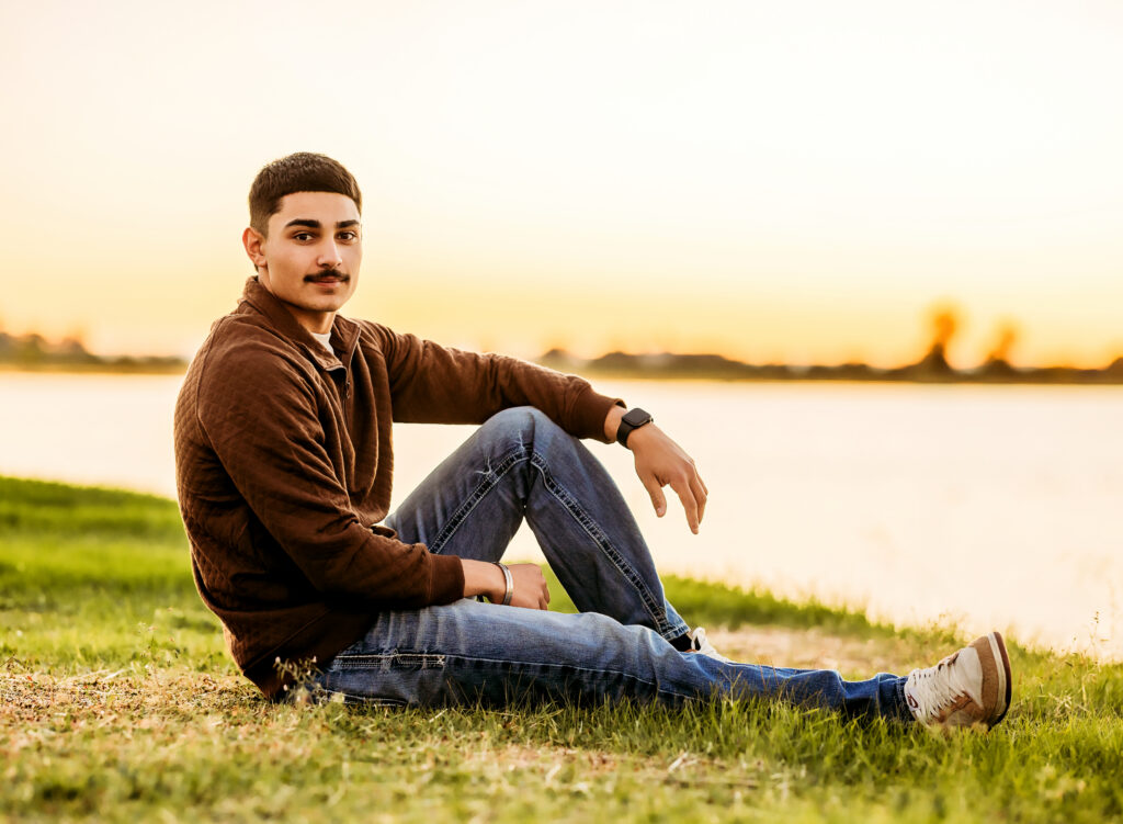 fall senior boys photo session near sacramento river