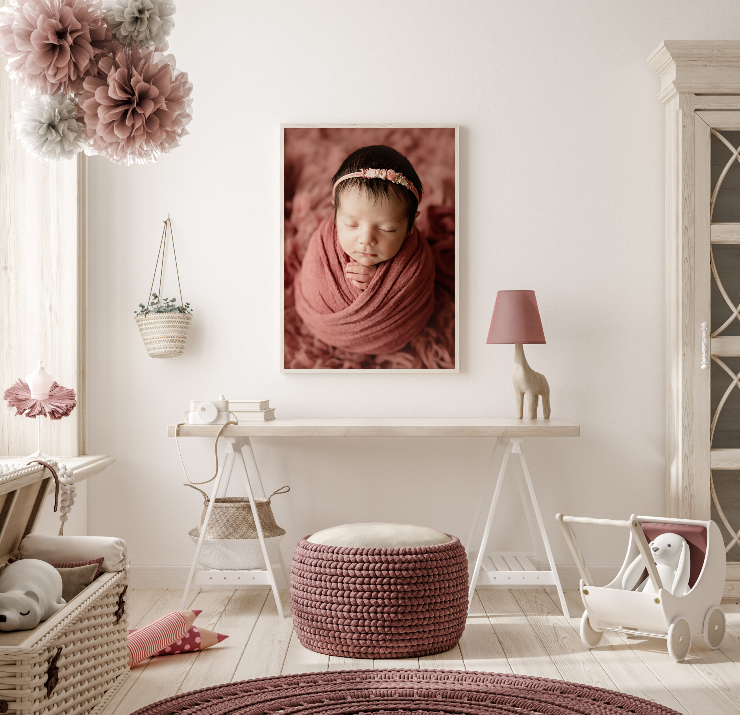 wall art done with Full Service Portrait Photography